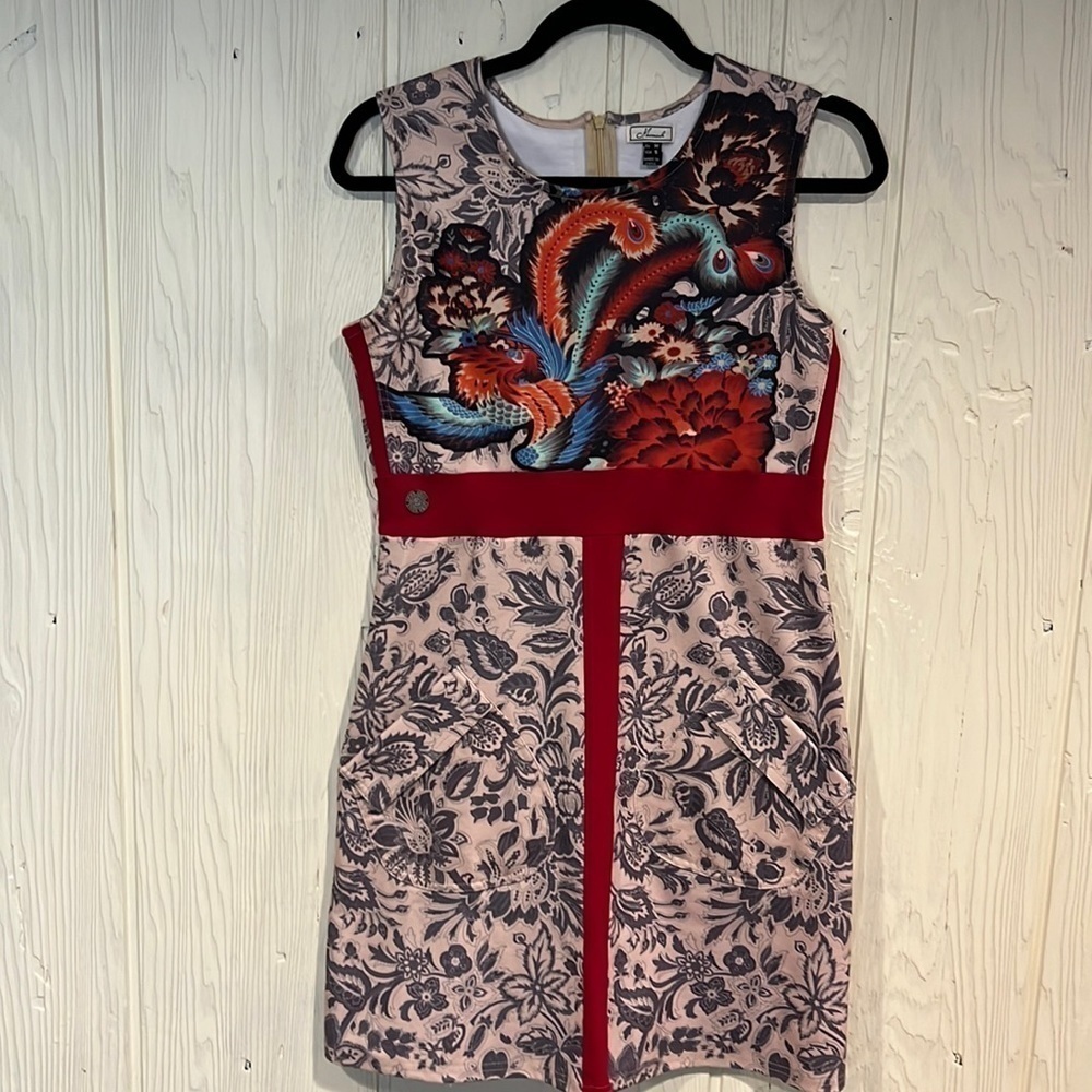 Mismash Smash A Line Dress Small Sleeveless Knee Length
